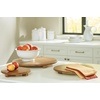 image:imageSignature Design by Ashley Kaidler Casual Round Wood Tray Set for Food Set of 3 Light Brown
