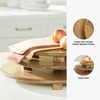 image:imageSignature Design by Ashley Kaidler Casual Round Wood Tray Set for Food Set of 3 Light Brown