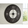 image:imageSignature Design by Ashley Lytle 50 Inch Large Metal Wall Clock Brown
