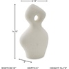 image:imageSignature Design by Ashley Modern Ceramic Abstract Sculpture Off White