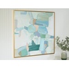 image:imageSignature Design by Ashley Wynburn Hand Painted Abstract Wall Art 48 x 48 Inches Blue amp White