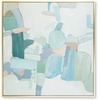 image:imageSignature Design by Ashley Wynburn Hand Painted Abstract Wall Art 48 x 48 Inches Blue amp White