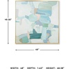 image:imageSignature Design by Ashley Wynburn Hand Painted Abstract Wall Art 48 x 48 Inches Blue amp White