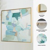image:imageSignature Design by Ashley Wynburn Hand Painted Abstract Wall Art 48 x 48 Inches Blue amp White