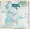 image:imageSignature Design by Ashley Wynburn Hand Painted Abstract Wall Art 48 x 48 Inches Blue amp White