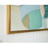 image:imageSignature Design by Ashley Wynburn Hand Painted Abstract Wall Art 48 x 48 Inches Blue amp White