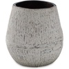 image:imageSignature Design by Ashley Claymount Casual Indoor Abstract Paper Composite Tabletop Vase with Wide Mouth White amp Light Brown 10 W x 10 D x 95 HLight Brown