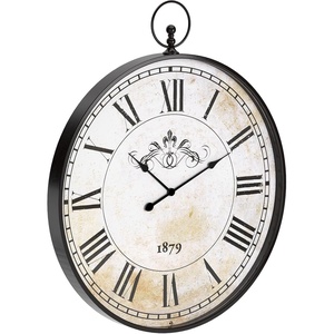 image:imageSignature Design by Ashley Augustina Traditional Round Metal Wall Clock 31 x 37 in Black