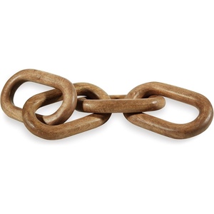 image:imageSignature Design by Ashley Decorative Black Wood Knot Chain Link SculptureLight Brown