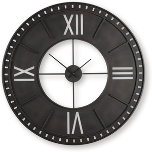 image:imageSignature Design by Ashley Lytle 50 Inch Large Metal Wall Clock Brown