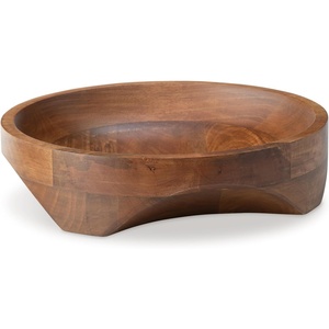 image:imageSignature Design by Ashley Myrtewood Classic Indoor Round Wood Bowl Light Brown